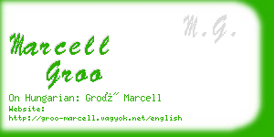 marcell groo business card